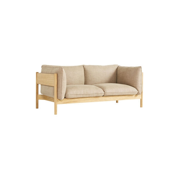 Arbour 2 seter sofa, dark beige/eik Arbour 2 seter sofa, dark beige/eik, HAY
