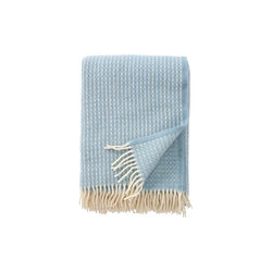 Luna pledd, ocean blue, Klippan Yllefabrik