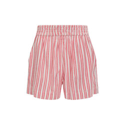 CHERYL LINEN BLEND SHORTS, watermelon red stripe, French Connection