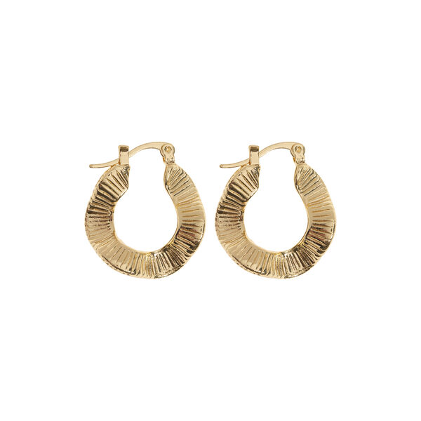 Zeina - Oriental Wavy Hoop &oslash;reringer, gull, timi of Sweden
