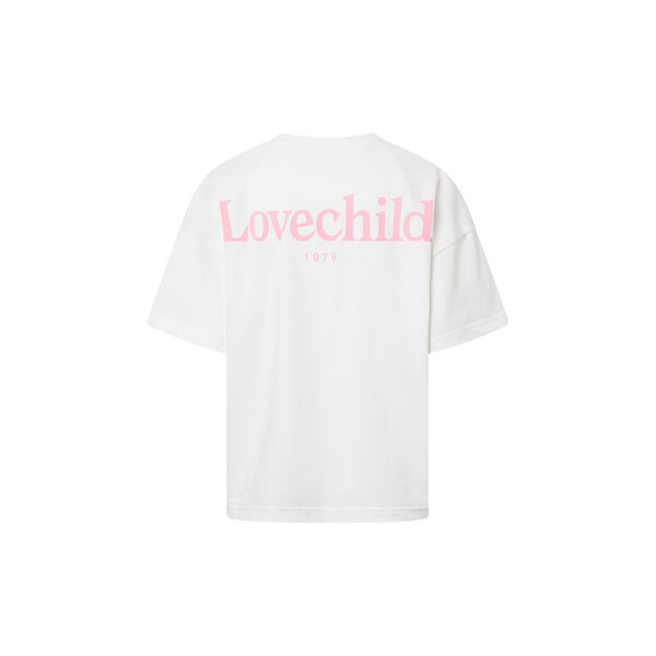 Aria T-shirt, pink logo, Lovechild 1979