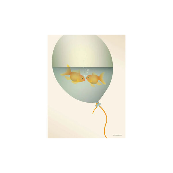 Love in a bubble plakat, 70x50 cm, ViSSEVASSE