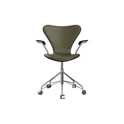 Serie 7&trade; 3217 polstret kontorstol, Essential moss green, Fritz Hansen