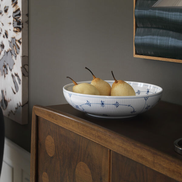 Musselmalt Riflet skål, Royal Copenhagen