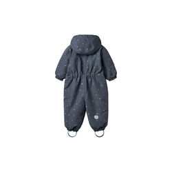 Snowsuit Adi, 9534 greyblue letters, Wheat
