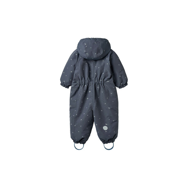 Snowsuit Adi, 9534 greyblue letters, Wheat
