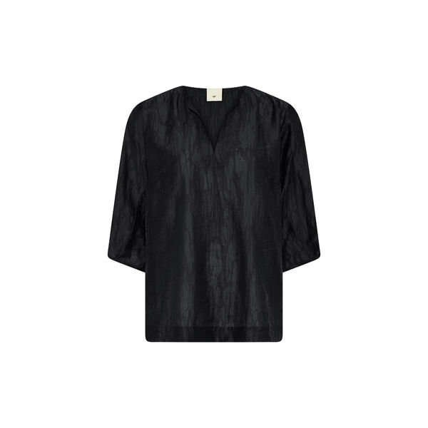 Tailer blouse, black, Heartmade