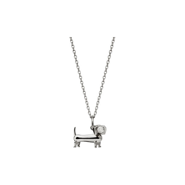 Dachshunden i s&oslash;lv med kjede, Kay Bojesen Jewelry