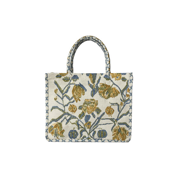 Anniken spring flower tote large, yellow/blue, Kitty Sablu
