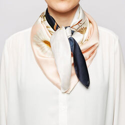 Four Square Daisy Silkeskjerf, Flora Danica Denmark