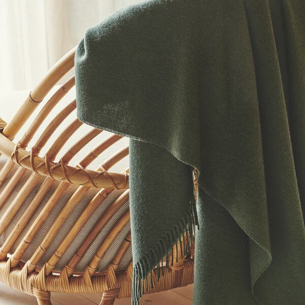 Lima pledd, 06827 pine, Silkeborg Uldspinderi