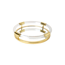Round Jacques brett, messing/klar, Jonathan Adler