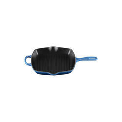 Signature st&oslash;pejern kvadratisk grillpanne 26 cm, azure, Le Creuset