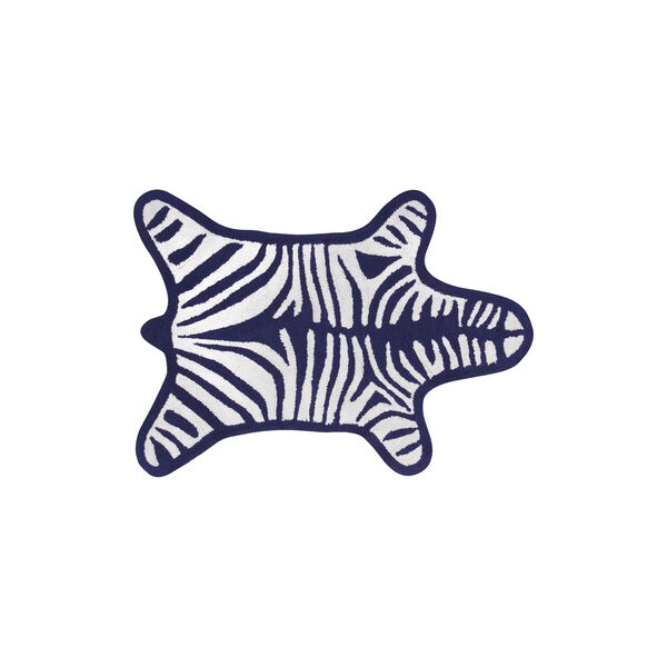 Zebra badematte, navy, Jonathan Adler