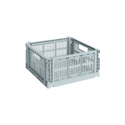 HAY Colour Crate Medium Square, dusty blue, HAY