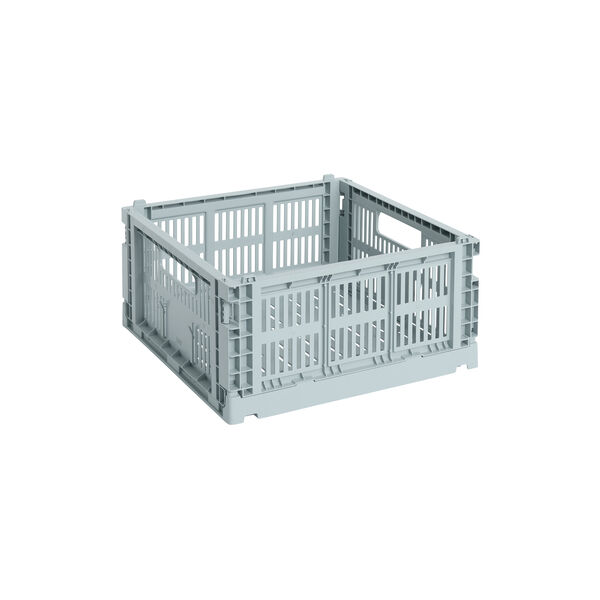 HAY Colour Crate Medium Square, dusty blue, HAY