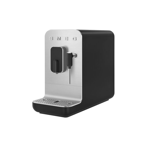 Espressomaskin med melkeskummer, matt svart, Smeg