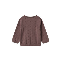 Knit Cardigan Maia, 2378 plum, Wheat