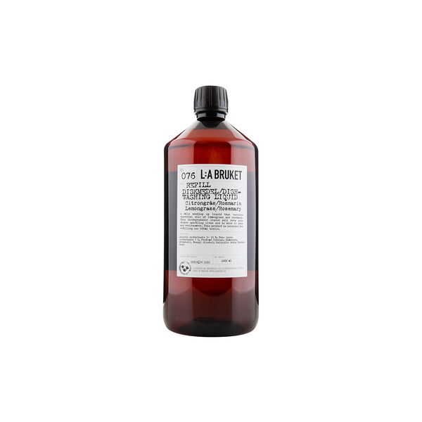 No. 076 Refill oppvaskmiddel, sitrongress/rosmarin, L:a Bruket