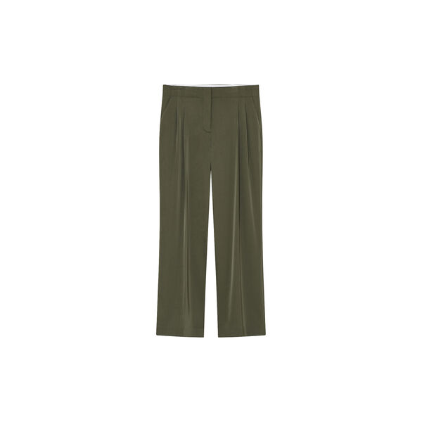 2ND Carter - Heavy Satin bukser, oliven natt, 2NDDAY