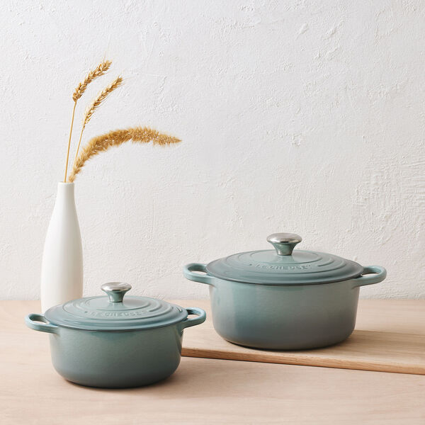 Signature rund gryte &Oslash; 24 cm, havsalt, Le Creuset