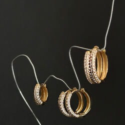 Classic Pave Hoops, Philippa Studios