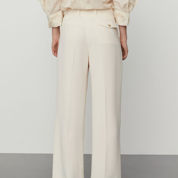 Enzo - Classic Gabardine bukser, ivory shade Enzo - Classic Gabardine bukser, ivory shade, DAY Birger ét Mikkelsen