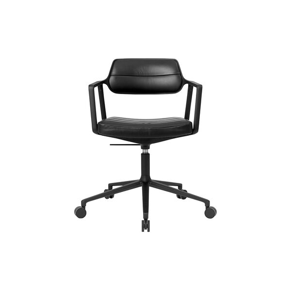 VIPP453 Swivel+ Chair with Castors, black/black VIPP453 Swivel+ Chair with Castors, black/black, Vipp