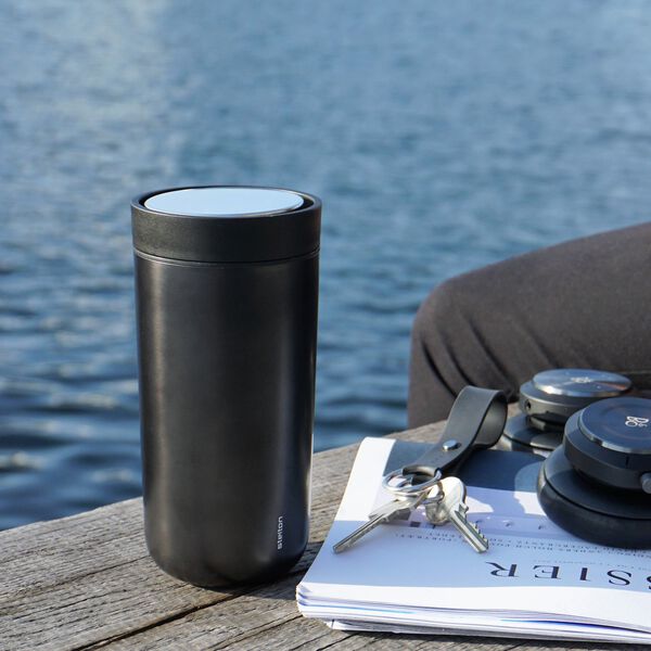 To Go Click termokopp 0,4 L, black metallic, Stelton