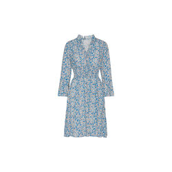 Sally Short Dress, teal blue flower, Americandreams