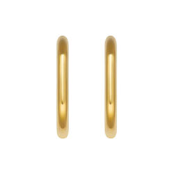 Mini Oval Hoops, gold, WHO IS SHE