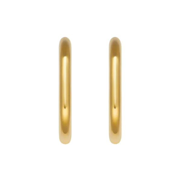 Mini Oval Hoops, gold, WHO IS SHE
