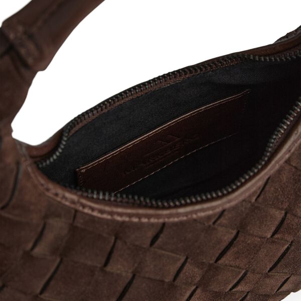 HaymaMBG Handbag Sue. Weave, dark brown, Markberg
