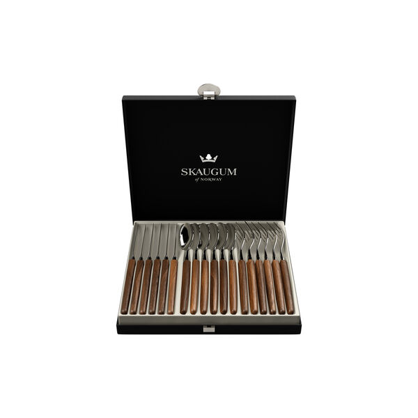 Gavesett 18 deler, teak, Skaugum of Norway