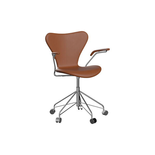 Series 7™ 3217 fullt polstret kontorstol, Essential walnut, Fritz Hansen