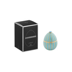 Bois de Russie duftlys egg, turquoise golden stripes, LADENAC