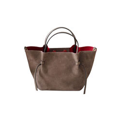 Semsket skinnveske, taupe, 7 DAYS