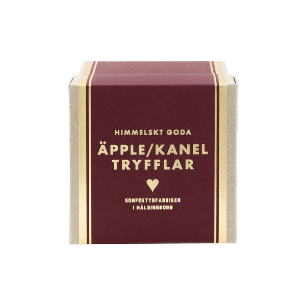 Eple & Kanel Trøfler, rød, Helsingborg Konfektyr