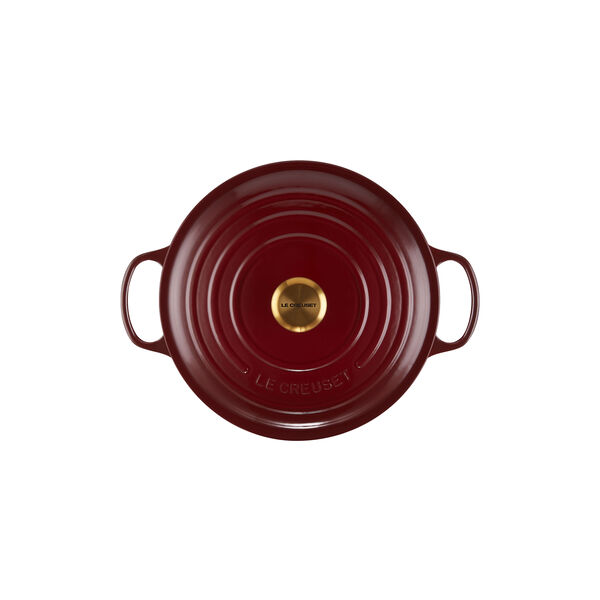 Signature rund gryte &Oslash; 28 cm, garnet, Le Creuset