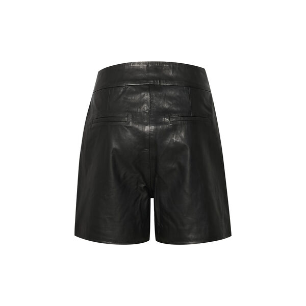 12 THE LEATHER SHORTS, black, My Essential Wardrobe