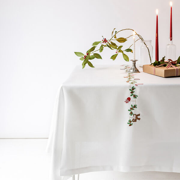 Juleduk, hvit, Langkilde & Søn
