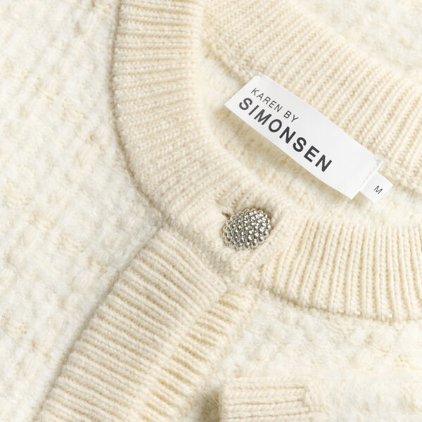 KBTot Cardigan, egret, Karen by Simonsen