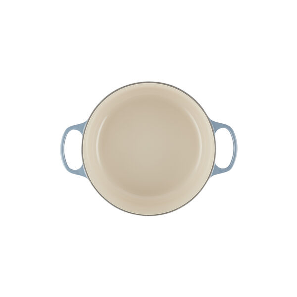 Signature st&oslash;pejern rund gryte &Oslash; 28 cm, chambray, Le Creuset