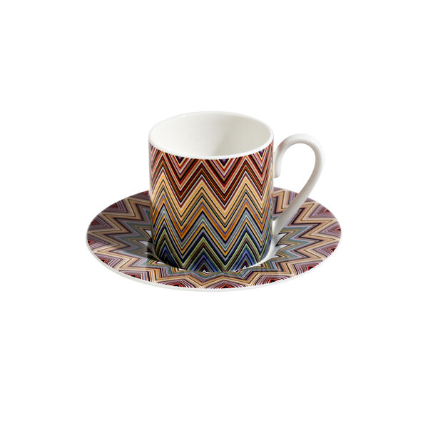 Jarris 156 kaffekopp og underskål, 2 pk Jarris 156 kaffekopp og underskål, 2 pk, Missoni Home