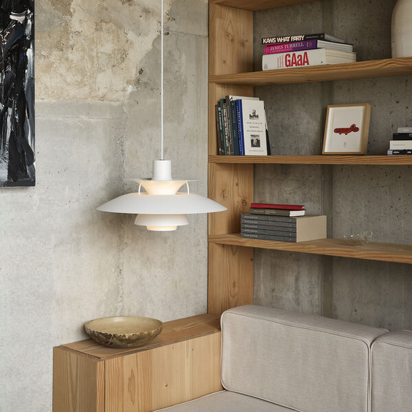 PH 5 Monochrome Pendant, monochrome pale blush, Louis Poulsen