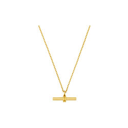 LUXE Linear T-Bar Halskjede, 18k gold, Orelia