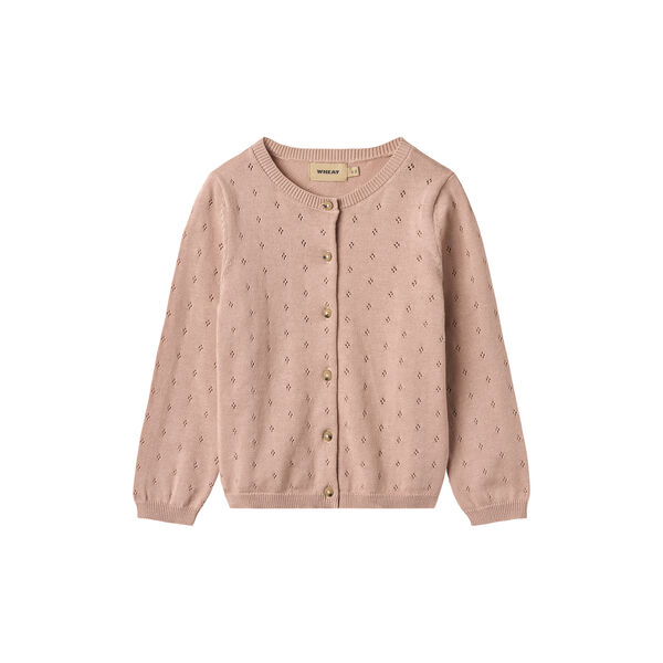 Knit Cardigan Maia, 2487 rose powder, Wheat