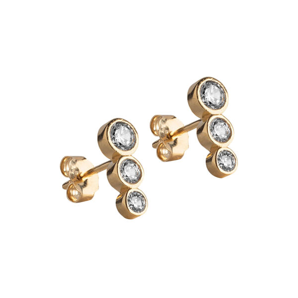 Trinity Studs, clear zirconia, ENAMEL Copenhagen