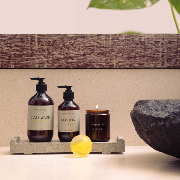 Håndsåpe, yellow Håndsåpe, yellow, Stone Soap Spa