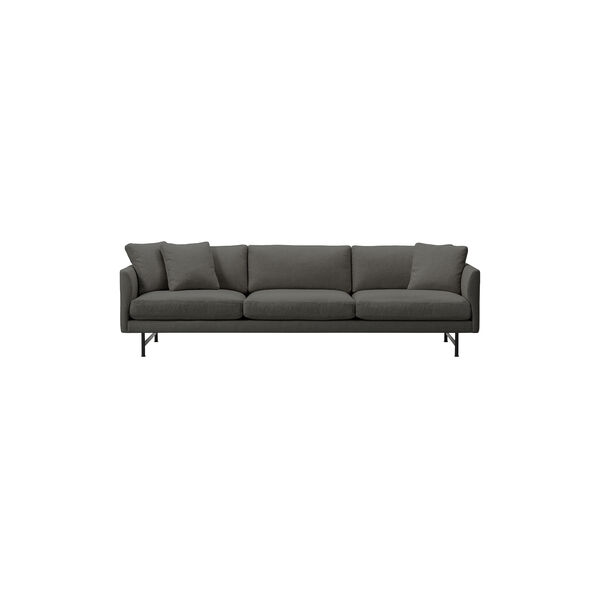 5623 Calmo 80 3-seter sofa, m&oslash;rk gr&aring;/svart, Fredericia Furniture